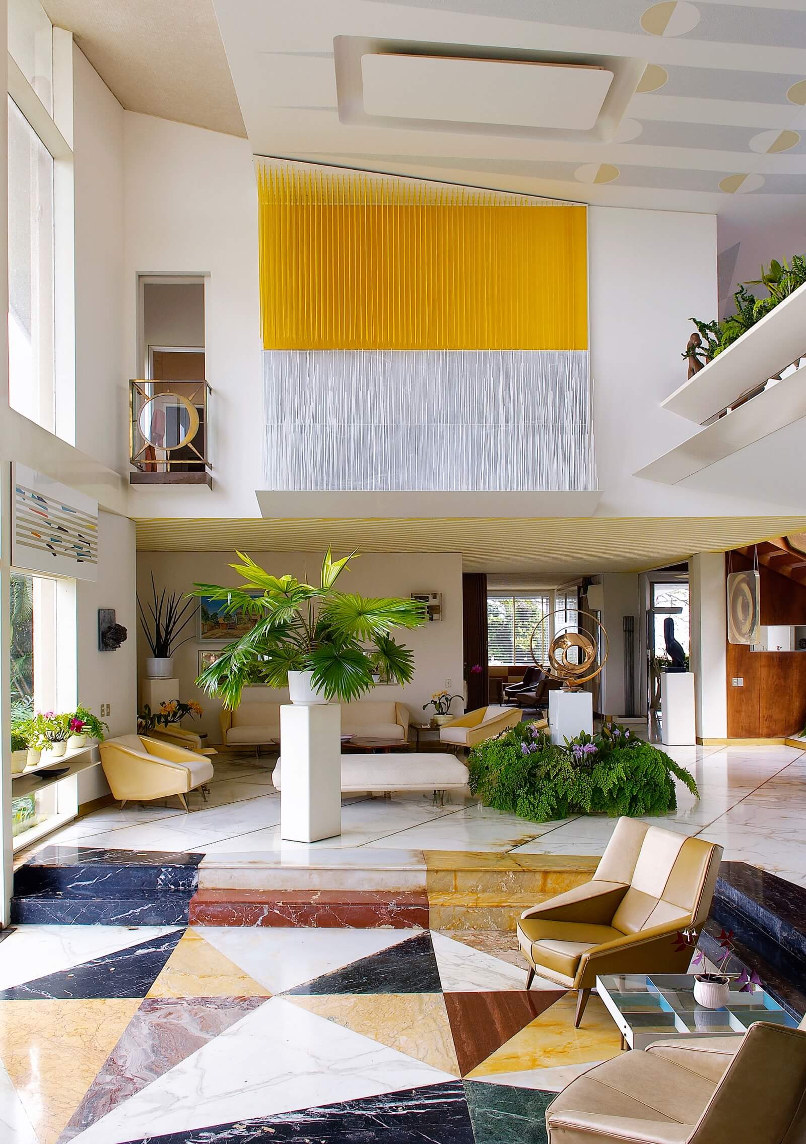 Living room of the villa Planchart, Caracas, 1957