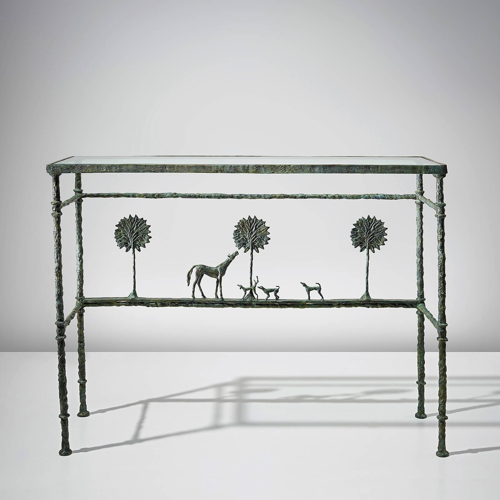 Diego Giacometti, console ‘La promenade des amies’, circa 1976