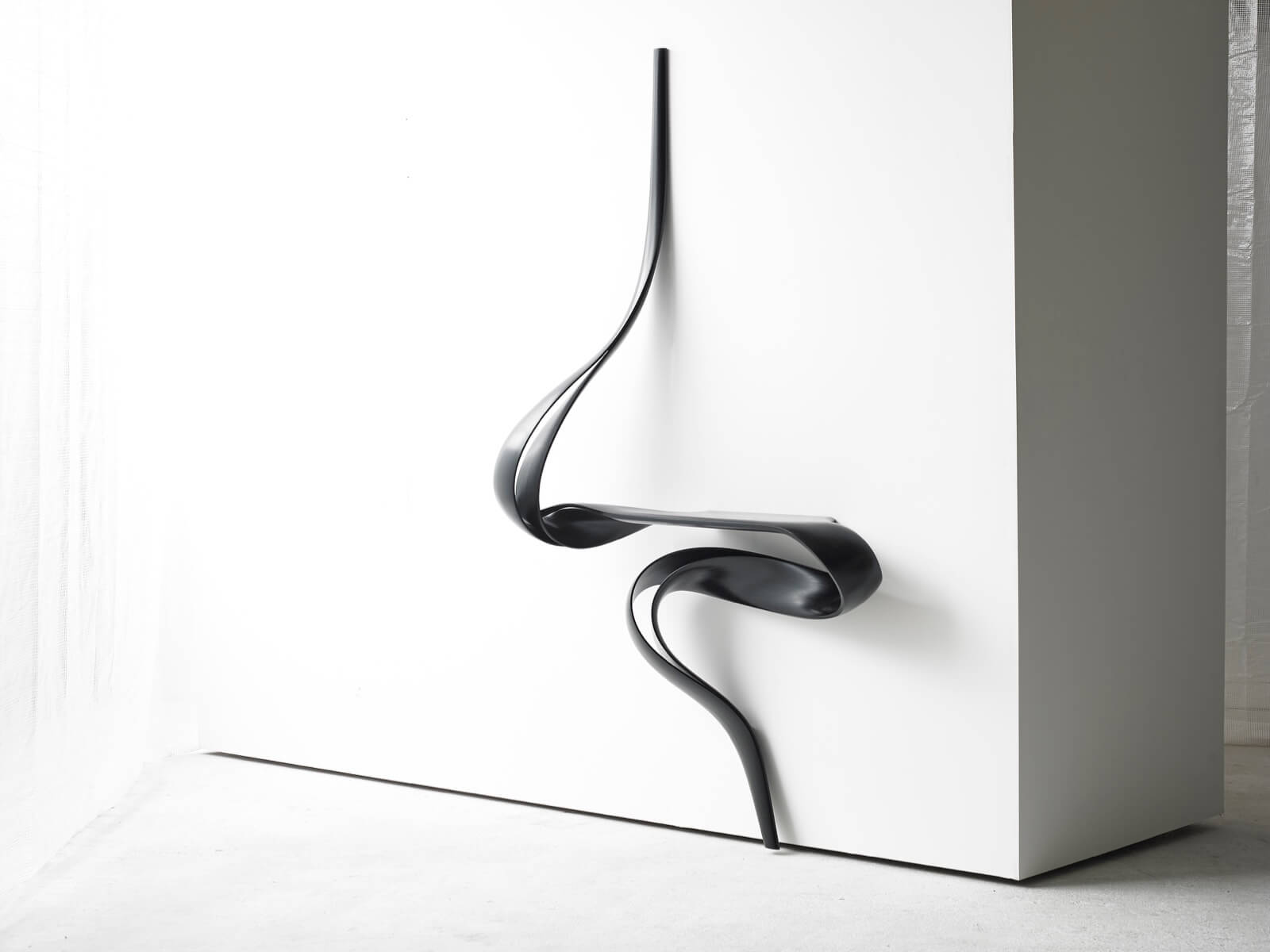 Bow Shelf Medium Black & designer furniture