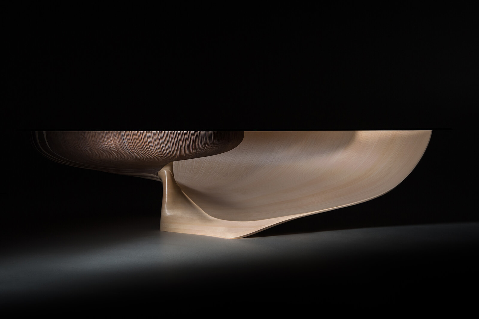 Marc Fish, ‘Nautilus’ coffee table, 2014 COURTESY: Marc Fish / PHOTOGRAPHER: Simon Eldon