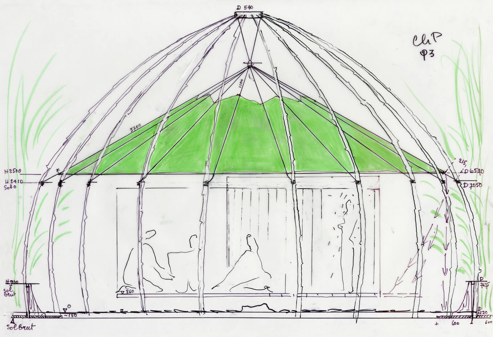 Charlotte Perriand, le refuge tonneau  Pavilion design, Architecture  concept drawings, Charlotte perriand