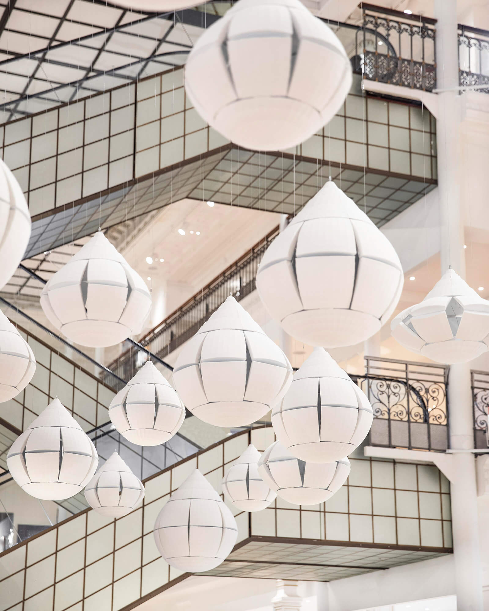 Studio nendo, ‘Ame Nochi Hana’, 2020 at Bon Marché Rive Gauche COURTESY: Studio nendo