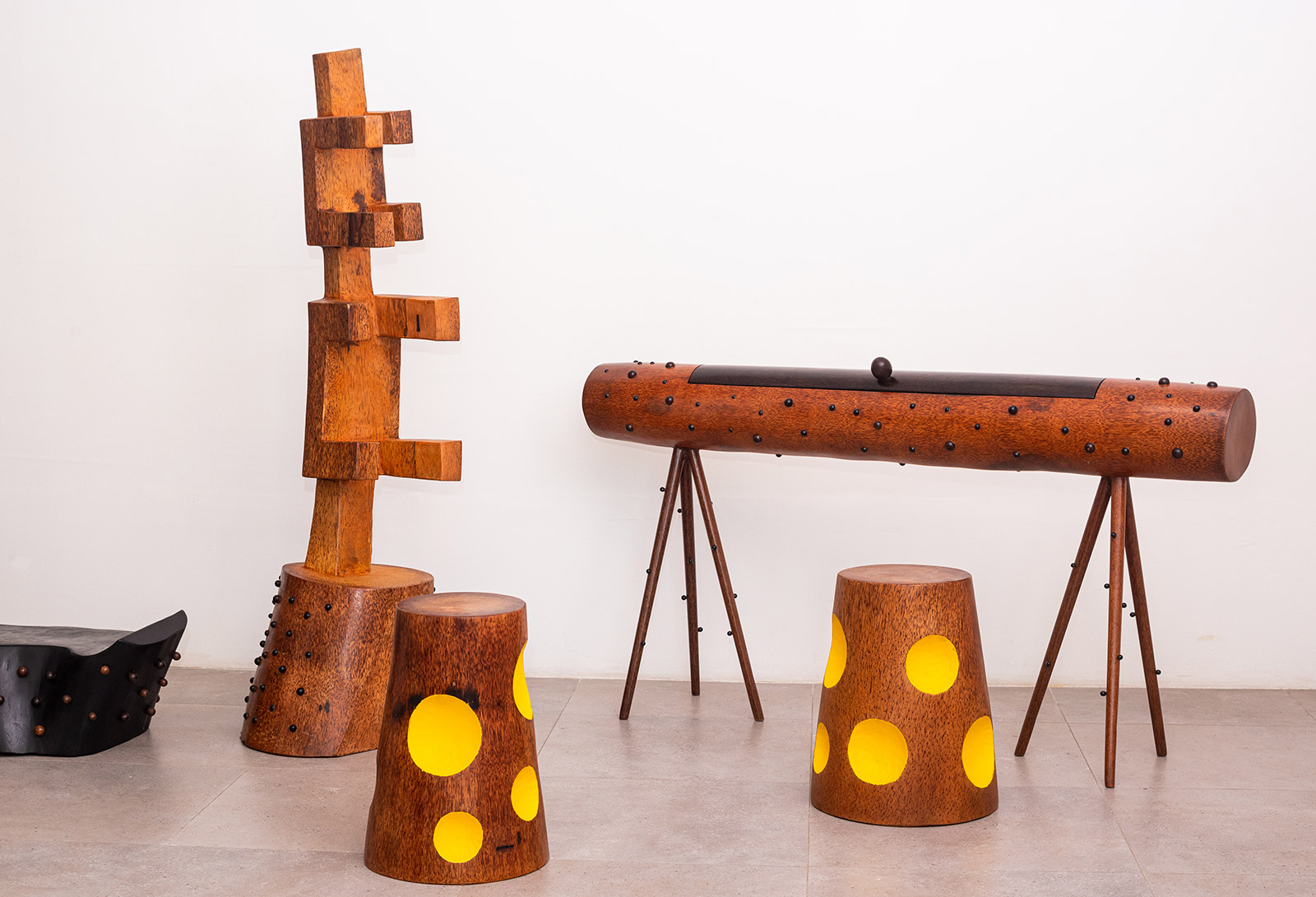 Work by Jean Servais Somian, 2019 COURTESY: Galerie Cécile Fakhoury / PHOTOGRAPH: Guillaume Bassinet