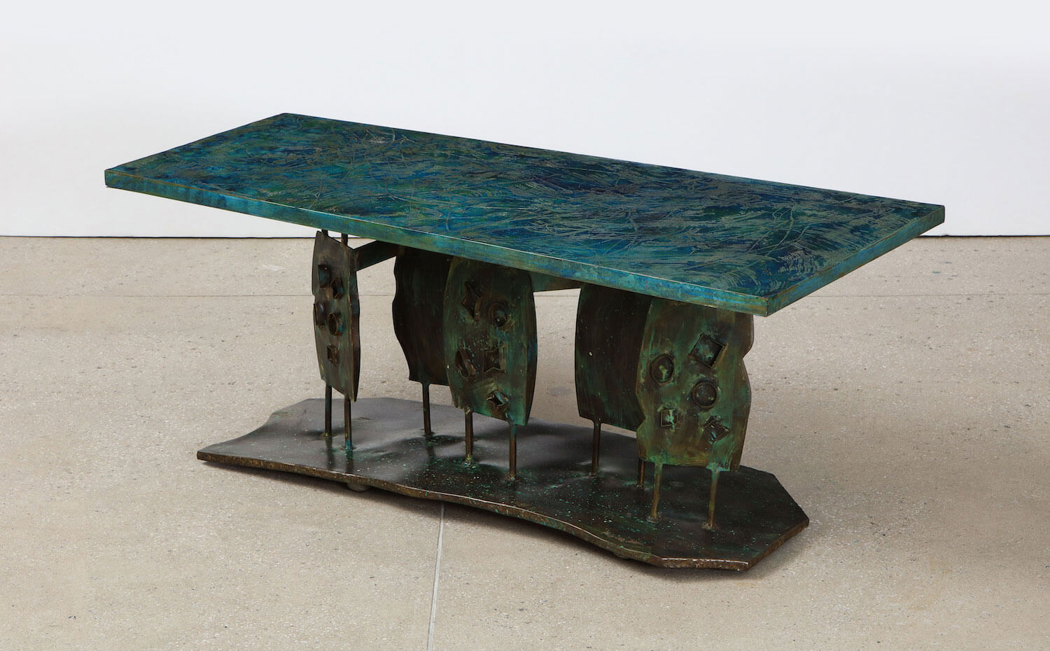 Philip & Kelvin LaVerne, 'Dance of the Fauves' table, circa 1970 COURTESY: Donzella