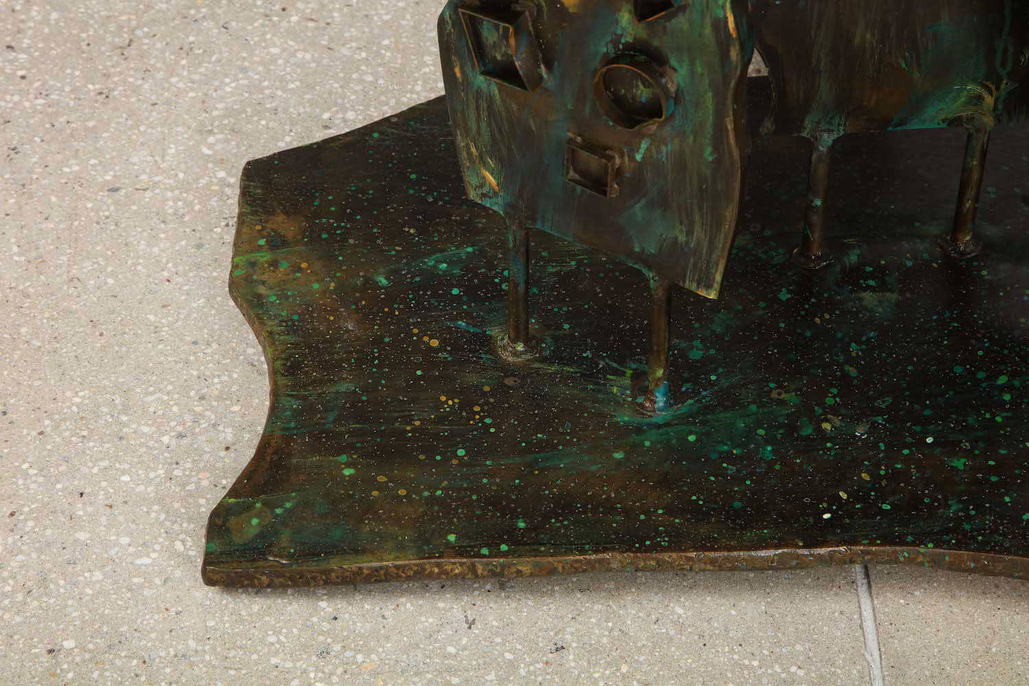 Philip & Kelvin LaVerne, 'Dance of the Fauves' table, circa 1970 (detail) COURTESY: Donzella