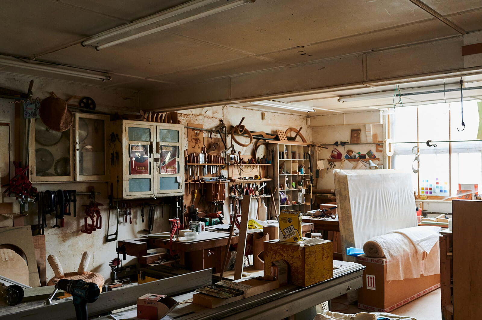 In the workshop PHOTOGRAPH: Sarah Weal