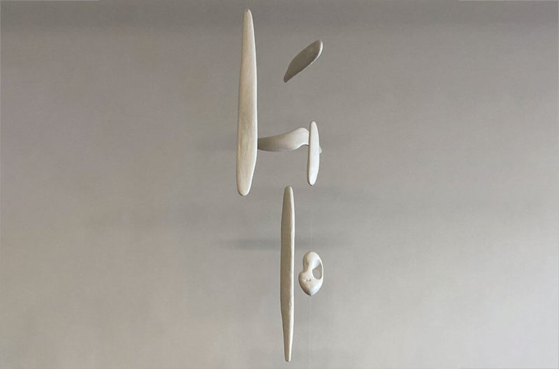 ‘White Split Level Tower Mobile’, 2020 by Adrian Madlener