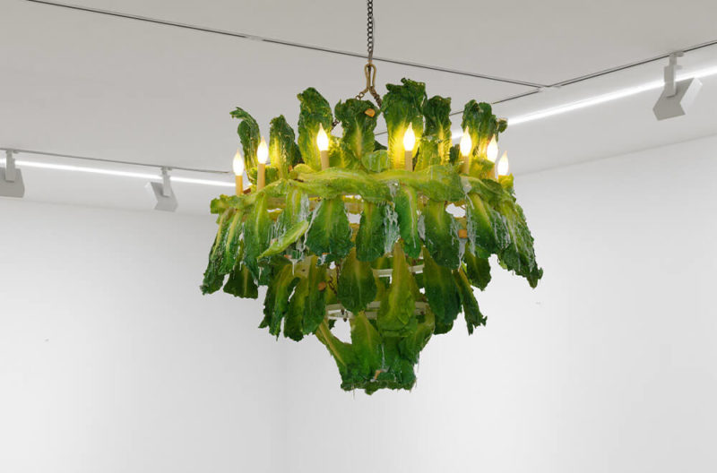 ‘Caesar Salad Chandelier’, 2021 by Leah Buckle