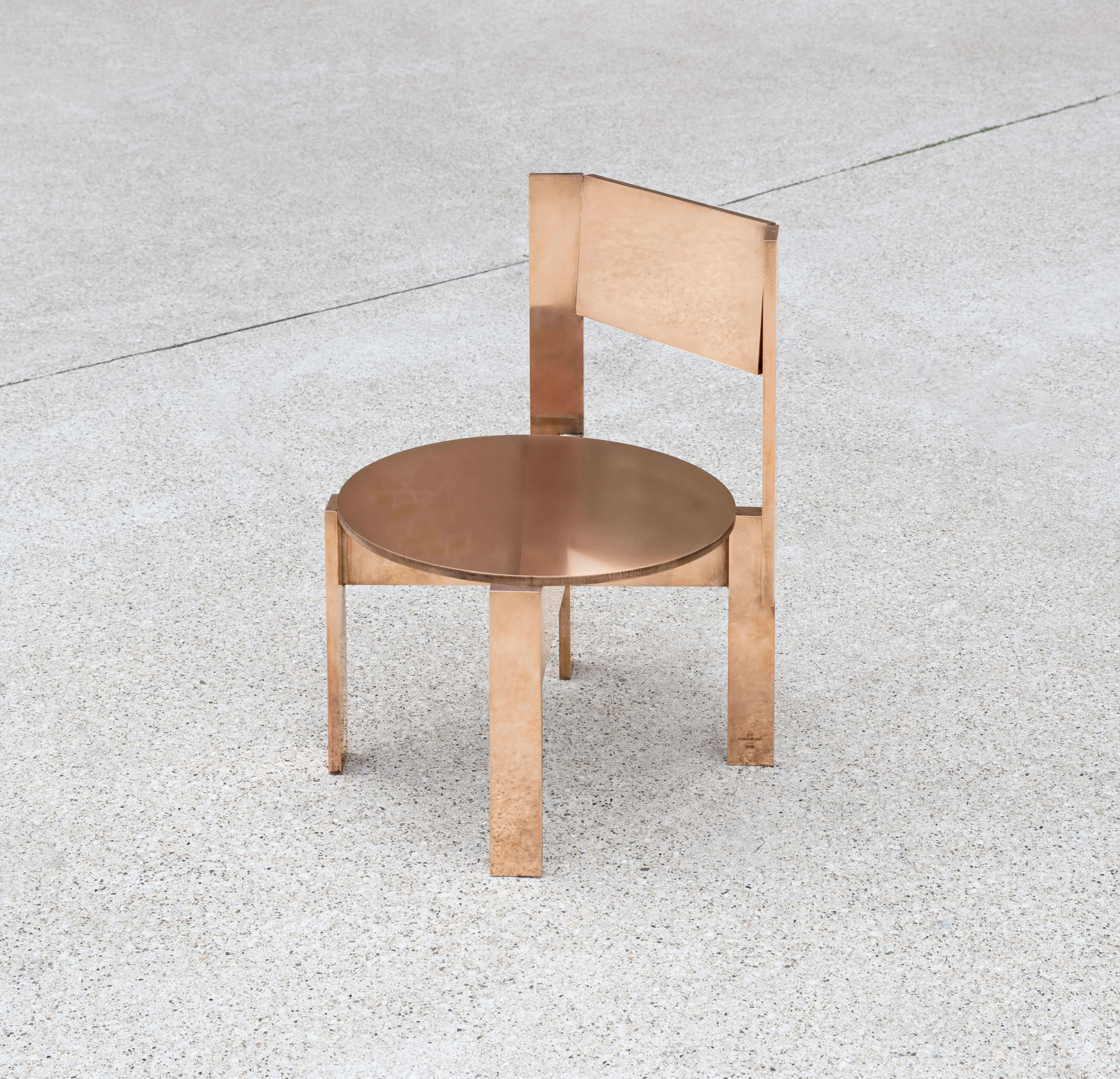Studio Khachatryan, 'C.19.1' chair, edition (b), solid bronze, 2019 COURTESY: Studio Khachatryan