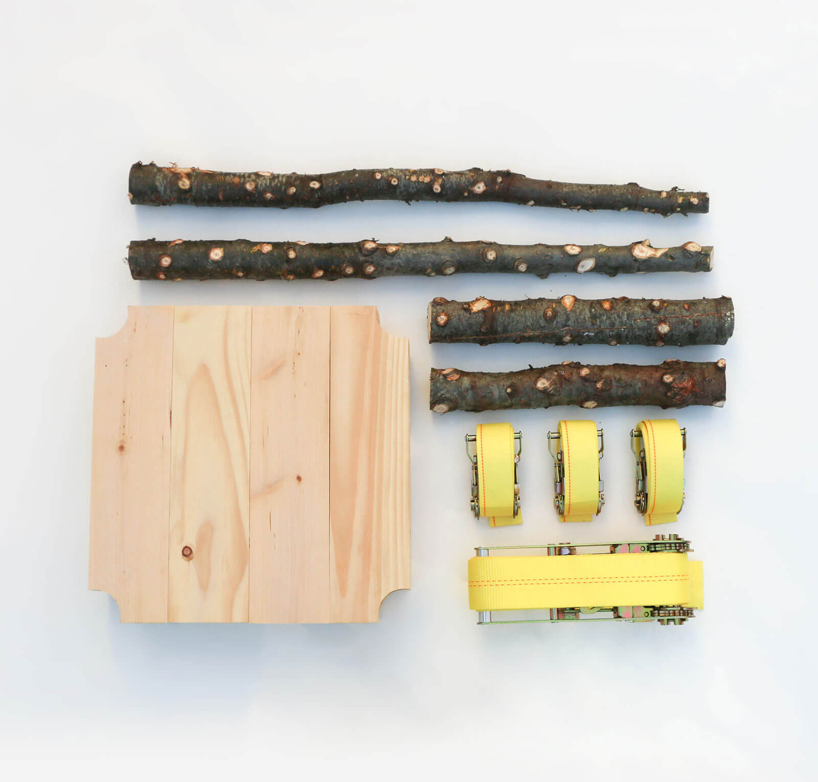 Nicholas Baker, 'Strap Chair' parts COURTESY: Nicholas Baker