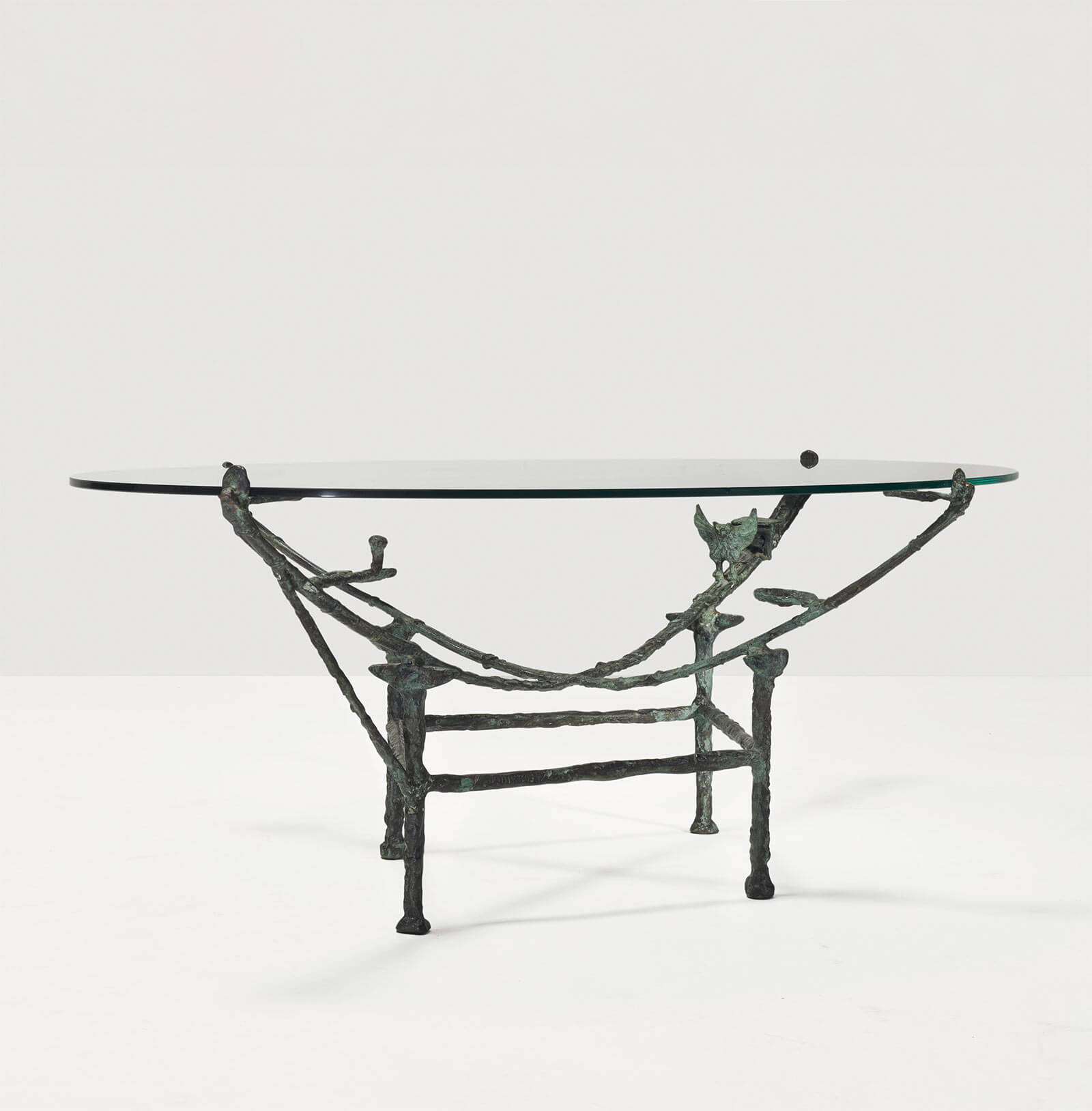 Diego Giacometti, 'Carcasse' table with bats, 1979-1980. (Estimate: €200-300,000. Sold for €524,000) COURTESY: © Christie’s Images Limited 2021
