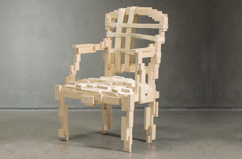 ‘Pixélisée’ armchair, 2008 by TDE Editorial Team