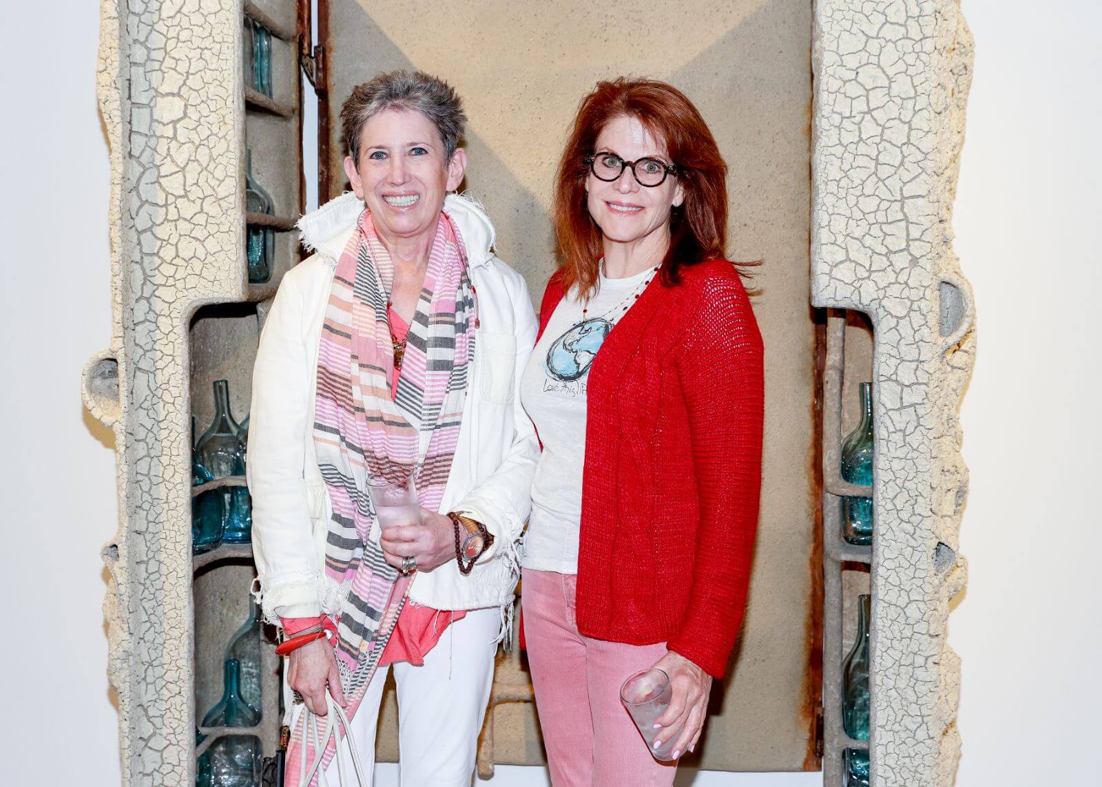(Left to right) Beth DeWoody and PK Reich at ‘Nacho Carbonell’, Carpenters Workshop Gallery, LA COURTESY: Nacho Carbonell & Carpenters Workshop Gallery / PHOTOGRAPH: River Callaway © BFA.com
