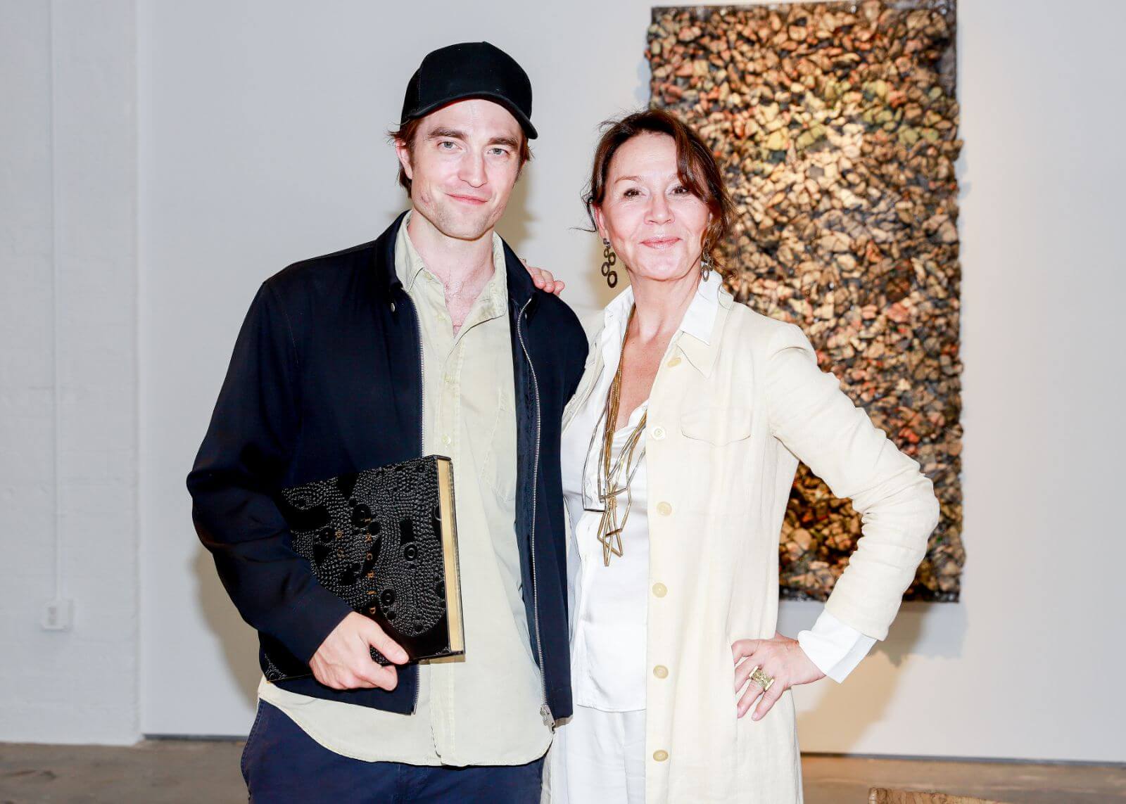 Robert Pattison and Ingrid Donat at ‘Nacho Carbonell’, Carpenters Workshop Gallery, LA COURTESY: Nacho Carbonell & Carpenters Workshop Gallery / PHOTOGRAPH: River Callaway © BFA.com