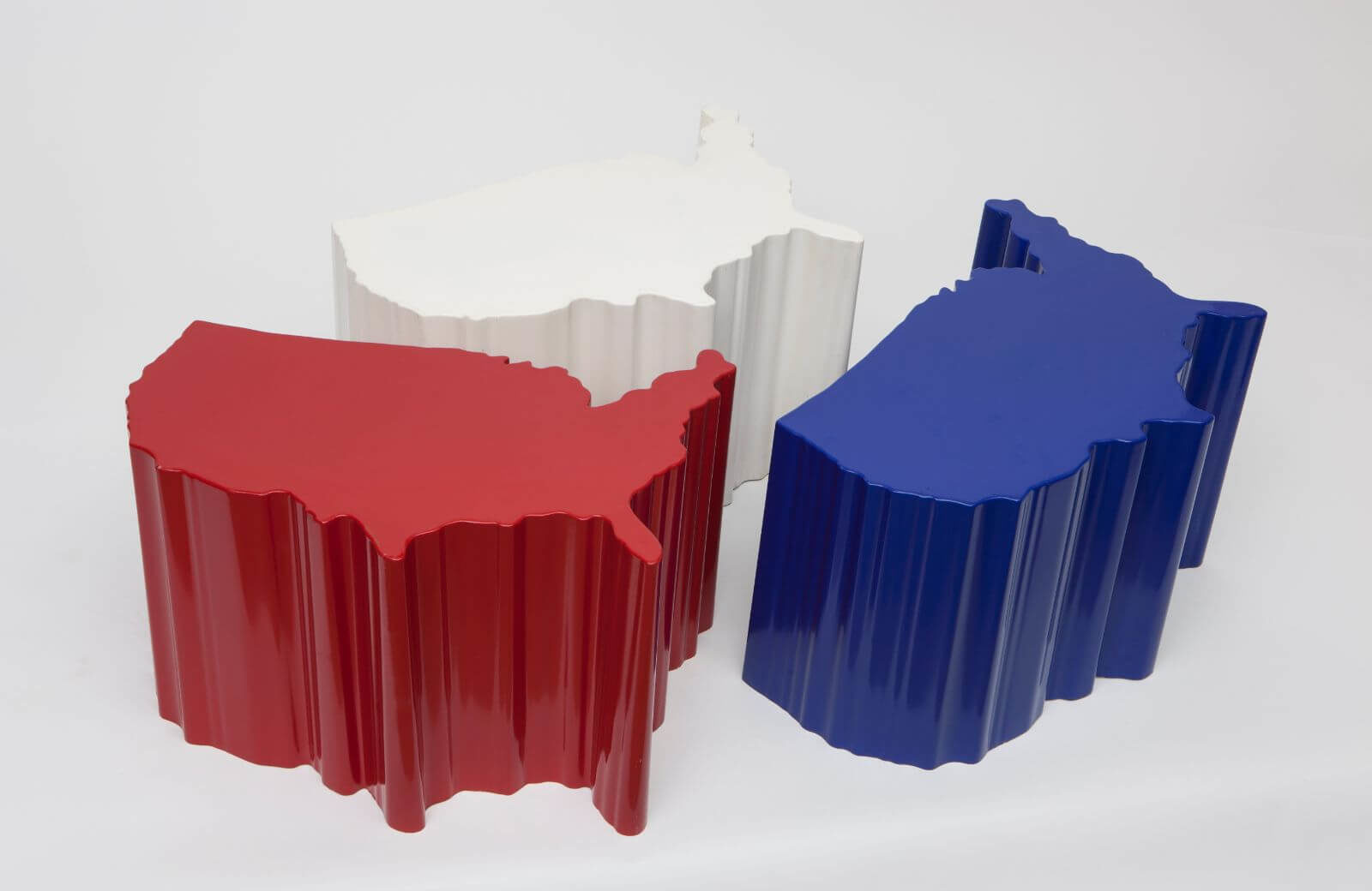 Dan Friedman, ‘USA Tables’, 1993 from 'Return to Downtown' COURTESY: Dan Friedman, Superhouse & Magen H Gallery