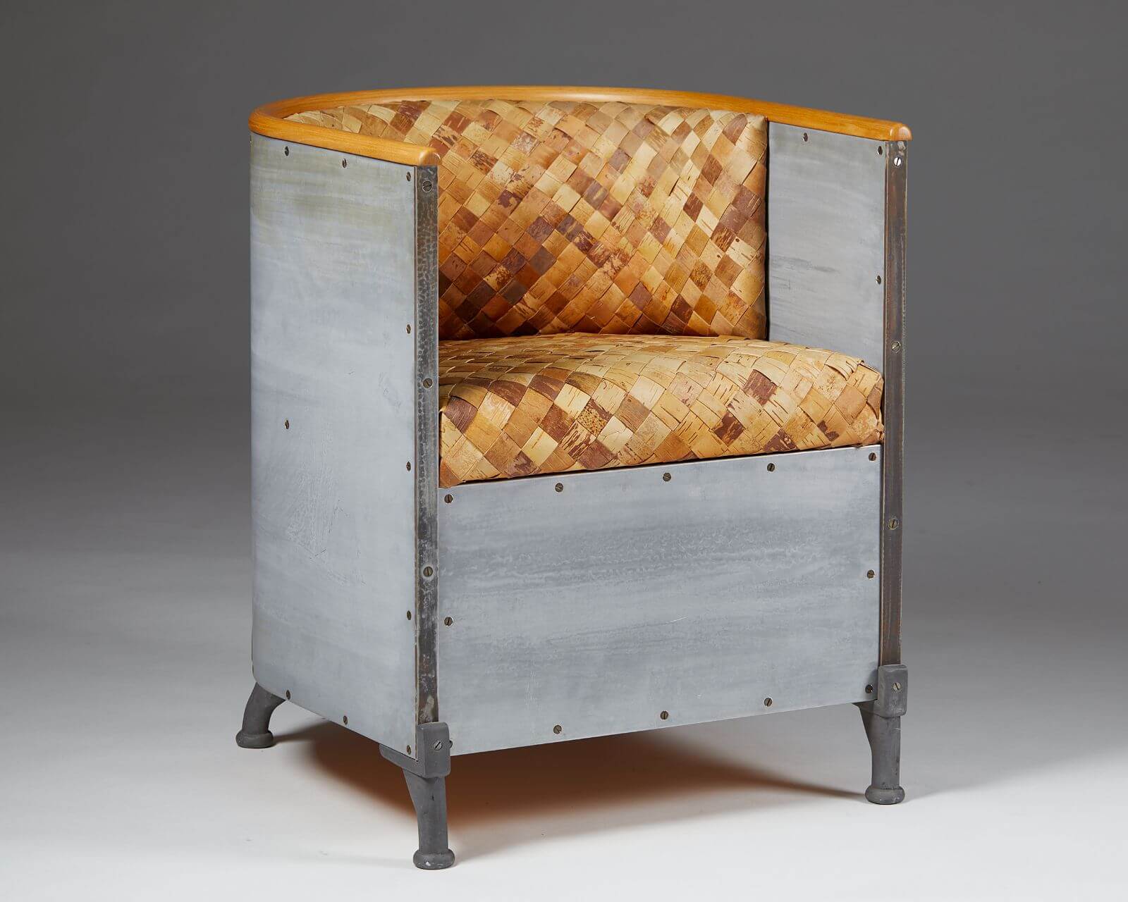 Mats Theselius, ‘Aluminiumfåtölj’ armchair designed for Källemo, 1990 COURTESY: Mats Theselius & Modernity