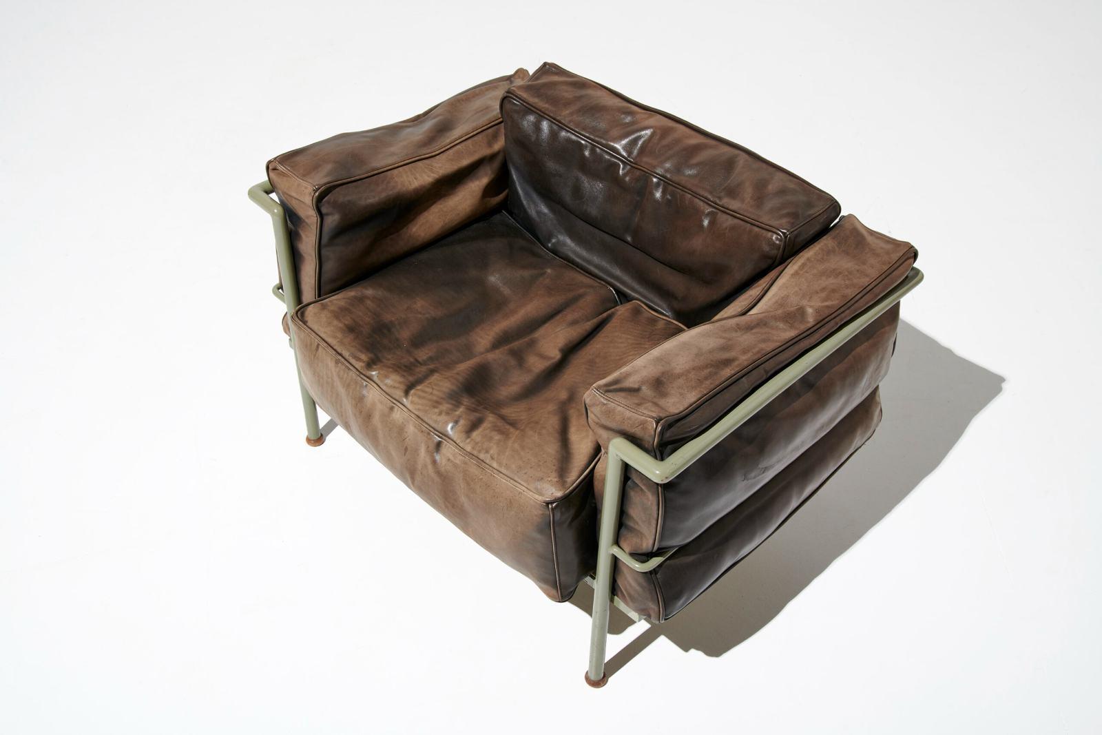 Charlotte Perriand, ‘Grand Confort’ armchair, circa 1928 COURTESY: Charlotte Perriand & Laffanour/Galerie Downtown