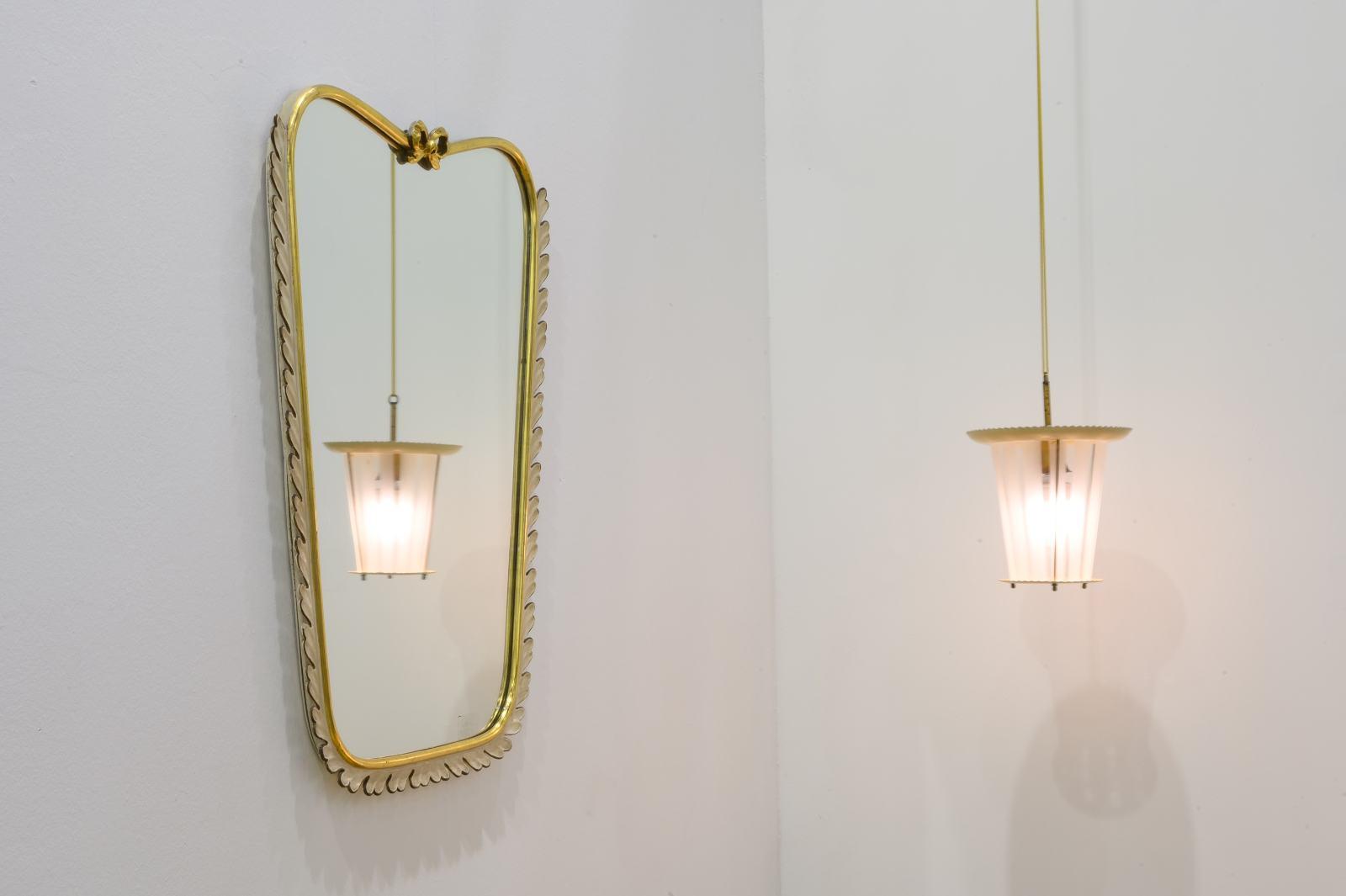 Paulo Buffo, ‘Mirror’, 1954; ‘Lantern’, circa 1950 COURTESY: Eredi Marelli