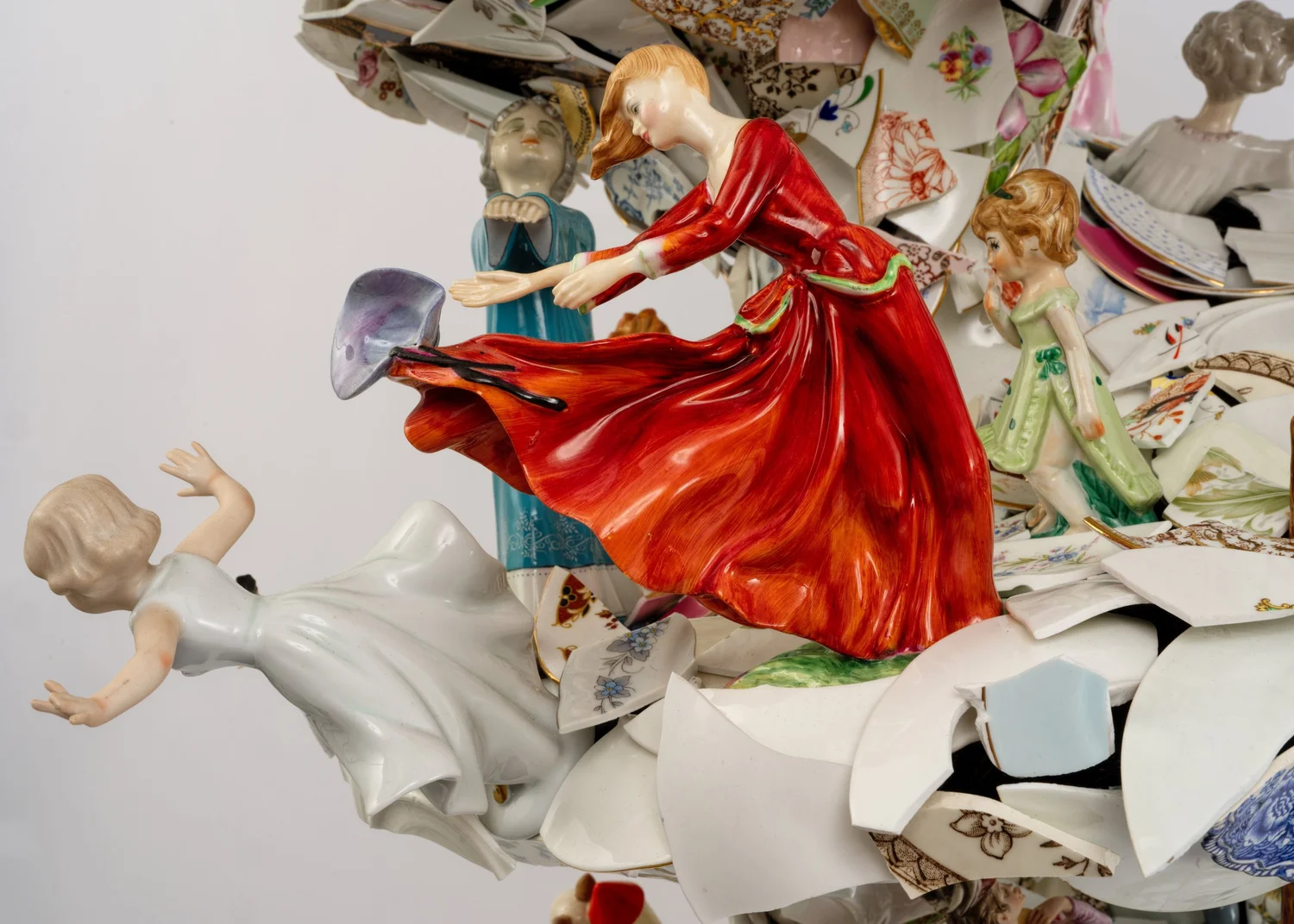 Barnaby Barford, ‘Scream to go FASTER’, 2026 (detail) COURTESY: Barnaby Barford & David Gill Gallery / PHOTOGRAPH: Sylvain Deleu