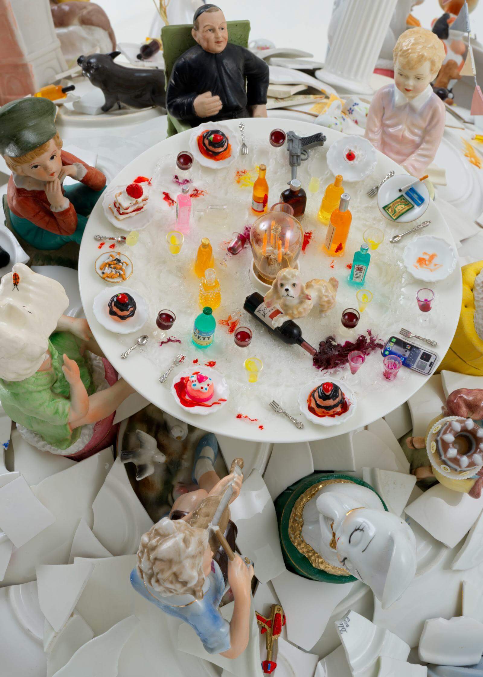 Barnaby Barford, ‘Feast’, 2026 (detail) COURTESY: Barnaby Barford & David Gill Gallery / PHOTOGRAPH: Sylvain Deleu