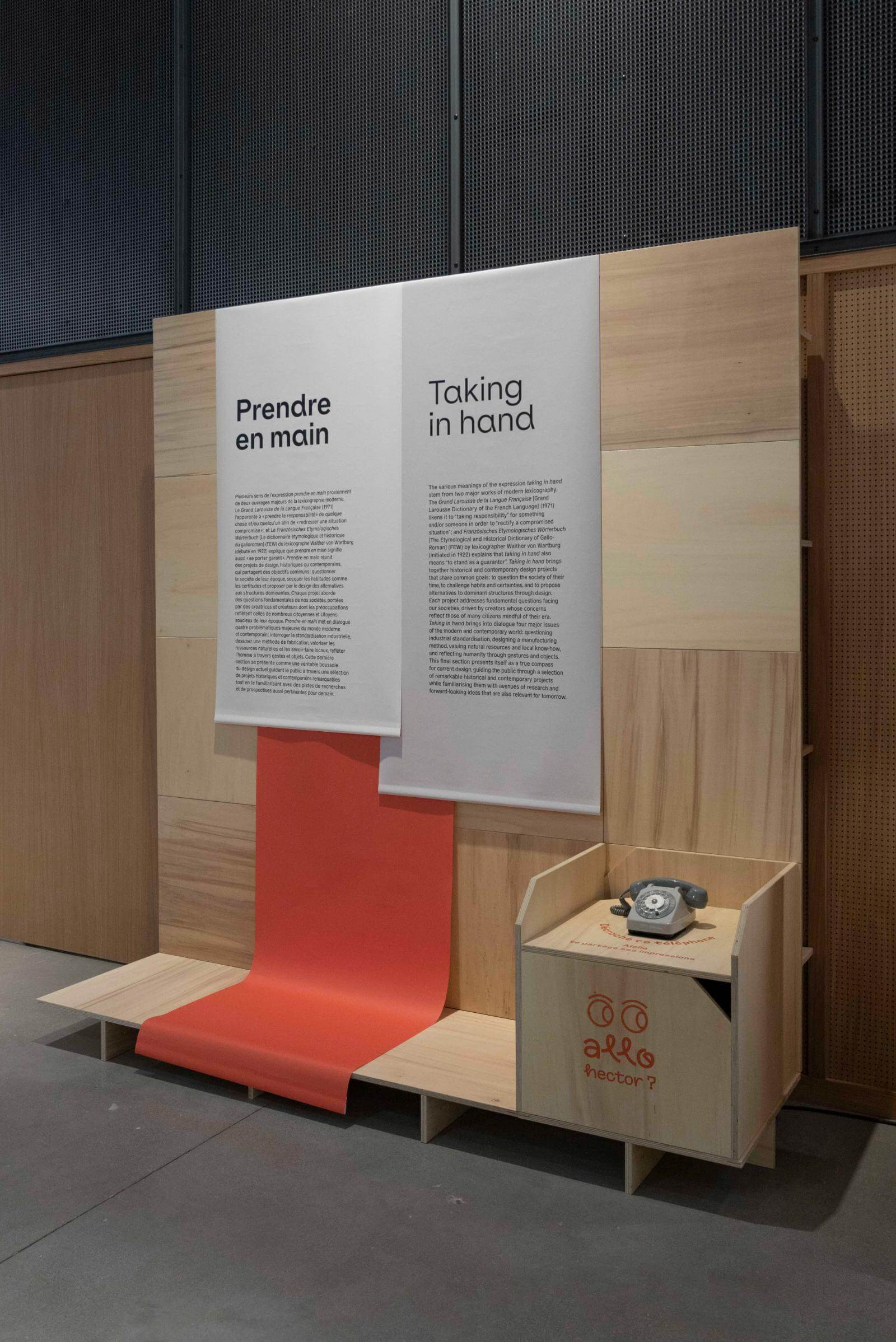 Exhibition view, ‘Design in hand’ COURTESY: © Galerie nationale du design