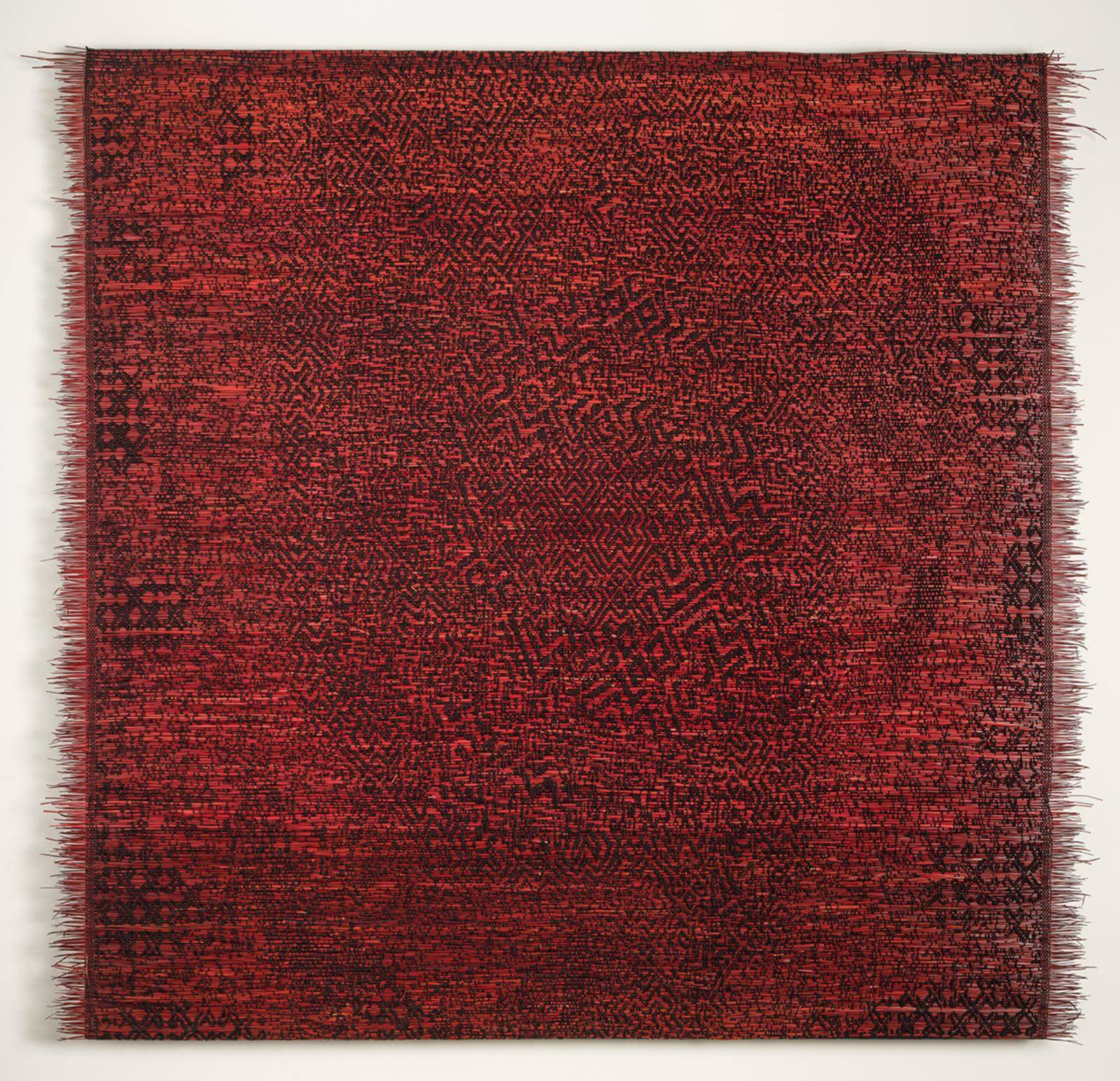 Sarah Rosalena (Wixárika), ‘Spiral Pine Red’, 2024 COURTESY: © The Artist