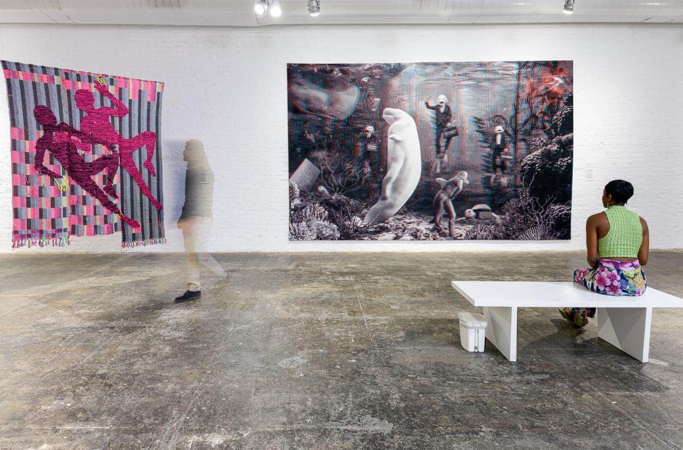 You Stretched Diagonally Across It: Contemporary Tapestry by Adrian Madlener