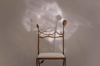 Exhibition view, Irene Cattaneo, ‘Les Bienfaits de la Lune’ with ‘Queen of the Night’ chair, 2025 COURTESY: © The Artist