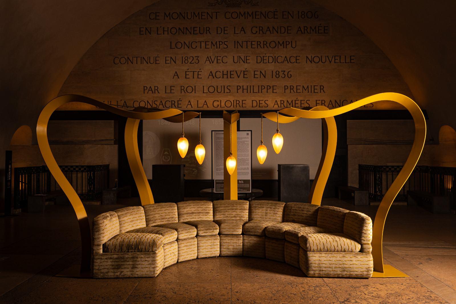 Exhibition view, Jeremy Pradier-Jeauneau ‘La Tempête’ at the Arc de Triomphe COURTESY: © The Artist