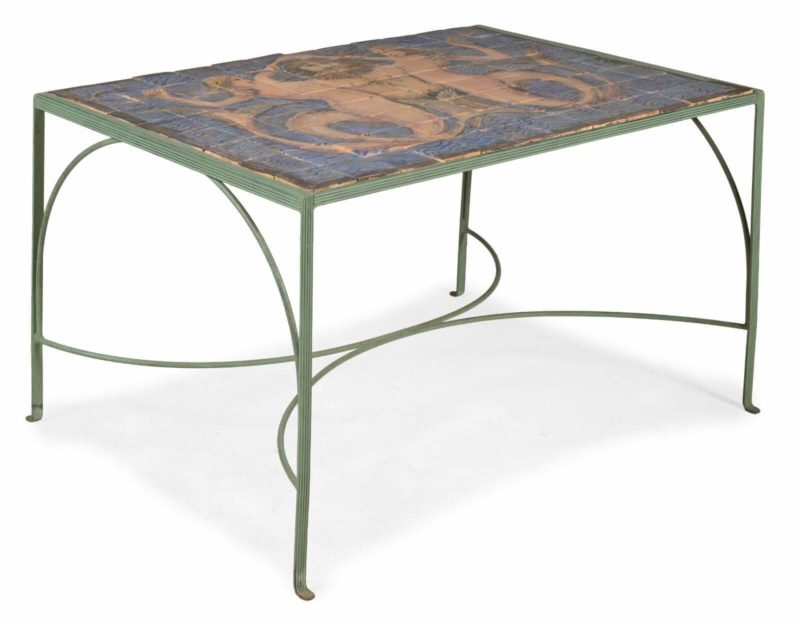 Quentin Bell, ‘A Tiled Table’ side view, 1985 COURTESY: © Dreweatts