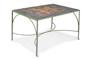 ‘A Tiled Table’, circa 1985 by Emma Crichton-Miller