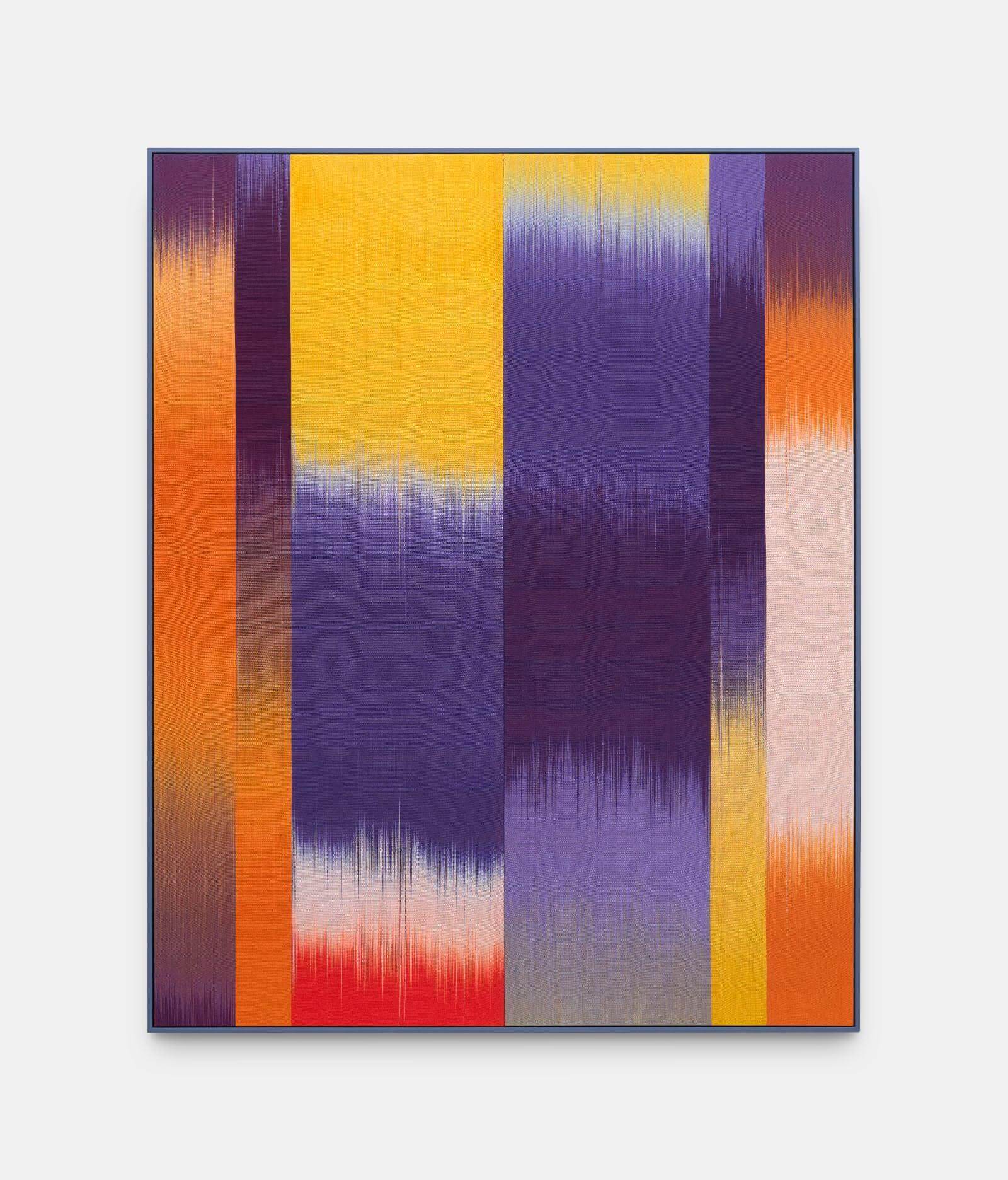 Ptolemy Mann, ‘Yellow Violet Dynamics’, 2025 COURTESY: Tristan Hoare Gallery & PAD London