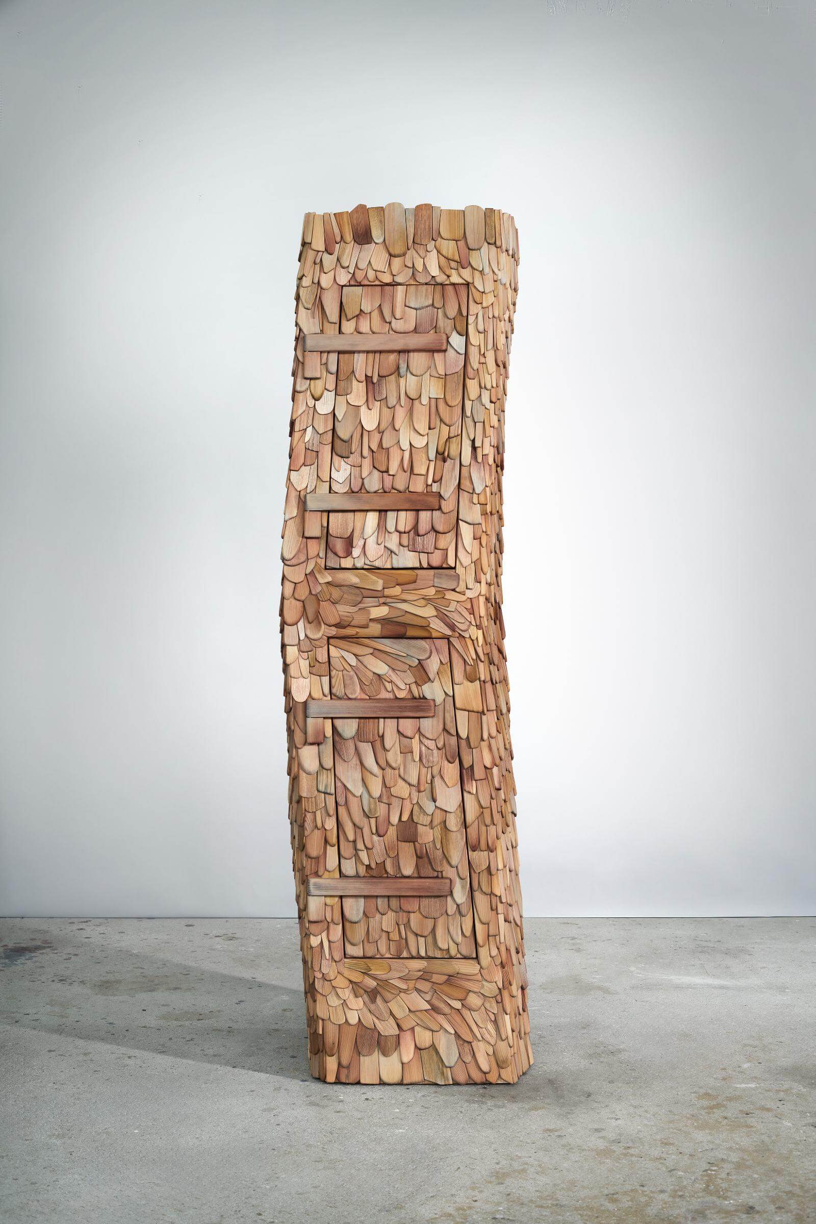 Lukas Wegwerth and Corinna Dehn, ‘Armadillo’ cabinet, 2026 COURTESY: Gallery FUMI & PAD London / PHOTOGRAPH: Moritz Wegwerth
