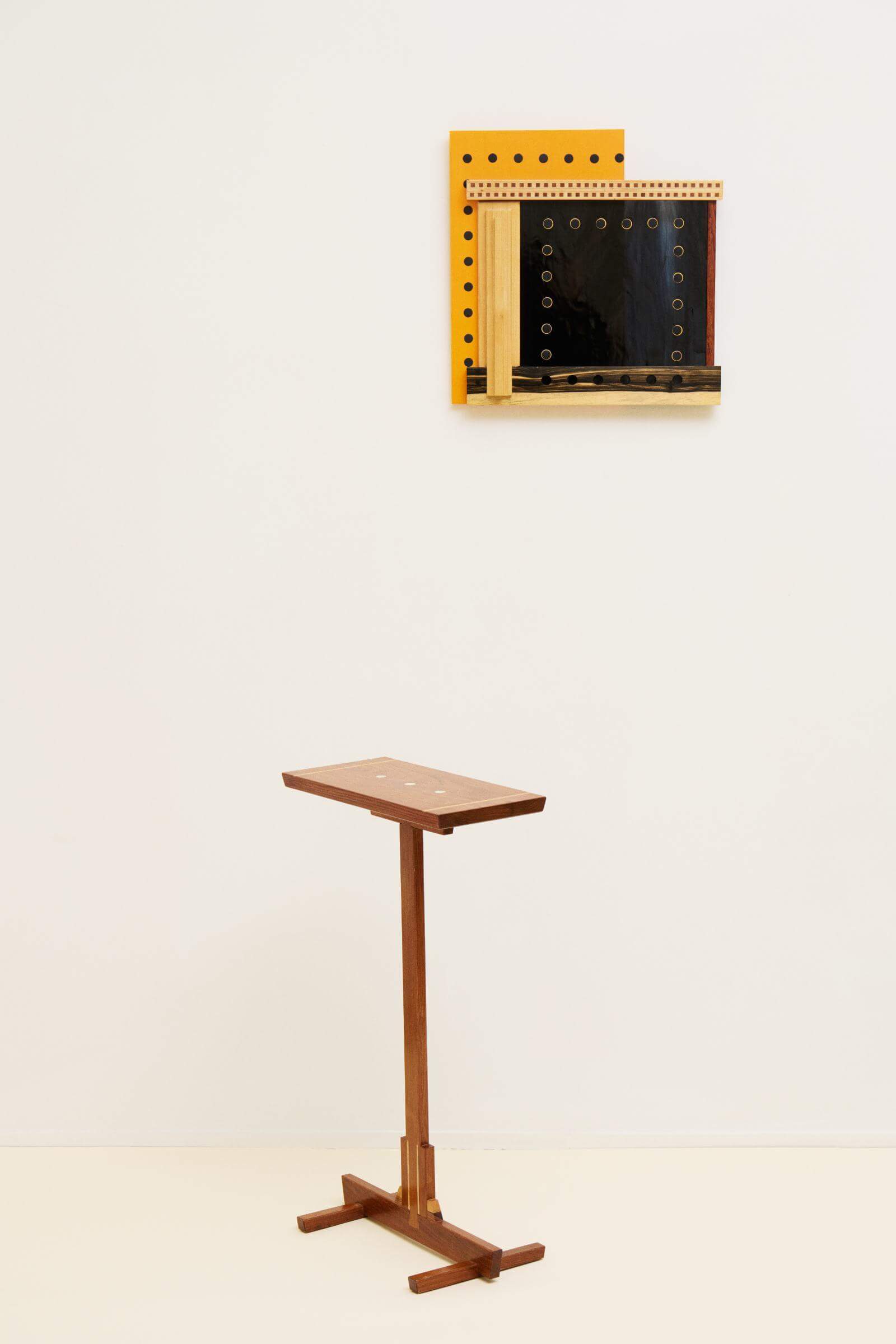 Peter Rippon, ‘Rosewood Table’, 1994 (left);‘Gracia #5 En La Noche’, 2014 (right) COURTESY: © The Artist & Jacqueline Sullivan Gallery / PHOTOGRAPH: Sofie Kjørum Austlid