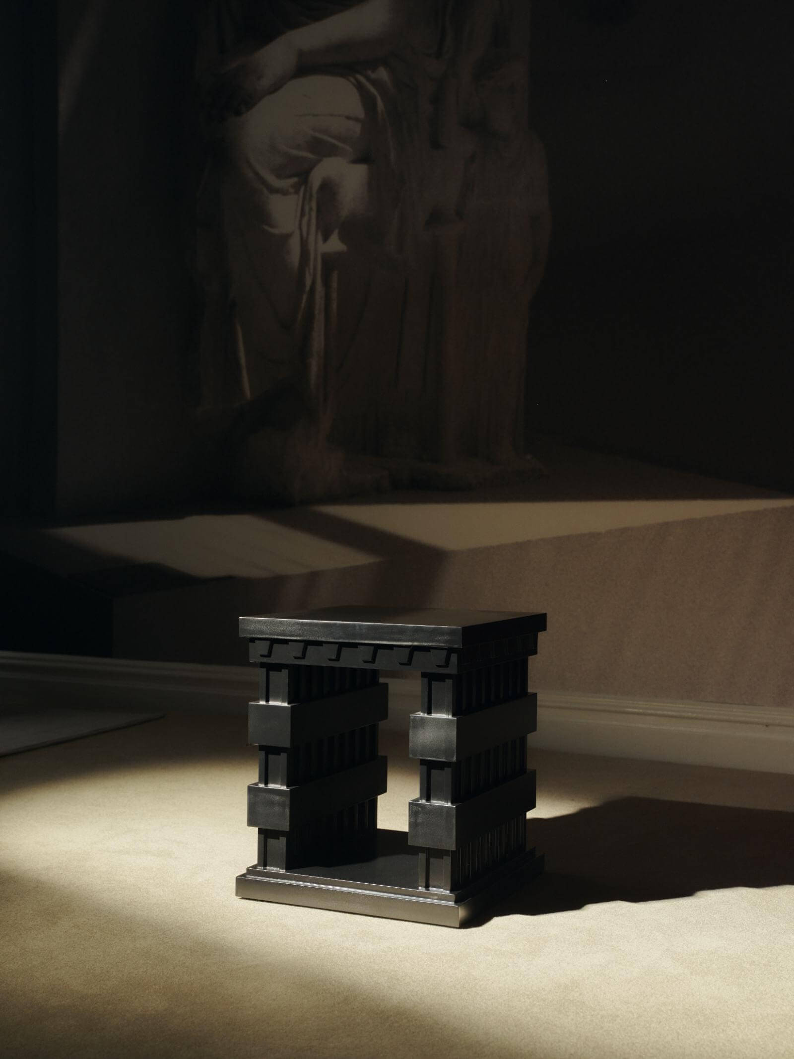 Rafael Prieto, ‘Black Painted Birch Small Table’, 2026 COURTESY: © The Artist & Emma Scully Gallery / PHOTOGRAPH: Clement Pascal